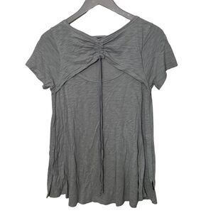 Anthropologie T.LA Grey Flowy Top